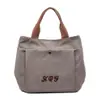 Bolso de Mano de Lona Engrosada Transfronterizo para Mujer, Casual y Sencillo, Adecuado para el Trabajo y los Viajes Diarios, Bolsa para el Almuerzo, Bolso Tote Pequeño para el Uso Diario