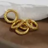 Anillo Ruyi Qiankun de oro quemado por fuego, accesorios de anillo cerrado retro, anillo de conexión, collar tejido DIY