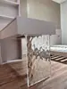 Pernas de Mesa Luminosas Acrílicas Foscas Pernas de Mesa de Toucador Estrutura de Suporte Pernas Mesa de Ilha Barra de Suporte de Mesa Canto de Mesa com Luzes