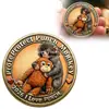 Moeda comemorativa proMpunch acrílico omIkeytepro cross-border lovepunch flatte2Dct para juniores