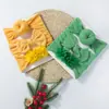 Conjunto de Faixa de Cabeça para Bebê com Três Peças, Conjunto Combinado de Faixa de Cabeça com Laço para Crianças, Pacote com Três Acessórios para Bebê Transfronteiriços