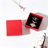 Caixa de Papel para Embalagem de Joias Colecionáveis com Logotipo Estampado a Ouro, Caixa de Presente, Anel de Caligrafia, Pingente, Pulseira, Caixa de Armazenamento com Tampa e Base