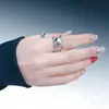 Anillo Minimalista Redondo Estilo Coreano para Mujer, Diseño de Nicho, Vintage Desgastado, Fresco y Versátil, Anillo Abierto Ajustable para Mujer