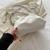 Bolso bandolera de verano 2024 con cadena que combina con todo, bolso de nube plisado de alta gama con textura de nicho para mujer