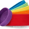 Xinyide Rainbow Cotton String Cesta de Armazenamento Cesta de Tecido Lanche Brinquedo Cesta Arco-íris Quarto Diversos Caixa Organizadora de Armazenamento