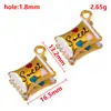 Colgante con Forma de Flor de Pez Mariposa de Acero Inoxidable, Goteo de Aceite Multicolor, Colgante para Collar Estilo DIY, Accesorios de Joyería