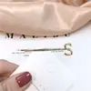 Acessórios de Cabelo Minimalistas com Combinações de Letras do Alfabeto Inglês, Grampos de Cabelo de Metal, Presilhas, Pentes Laterais, Grampos com Letras para Meninas