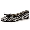 Zapatos de Mujer de Punto con Punta Aguda, Planos, Bajos, de Gran Tamaño, con Lazo, Importación de Comercio Exterior, Zapatos de Barco Perezosos sin Cordones