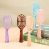 Mini Peine Masajeador Hueco Nuevo para Mujeres, Peine Esponjoso para Peinar, Peine de Secado Rápido para Alisar el Cabello, Peine No Dañino para Estudiantes, Color Macarrón
