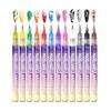 Pincel para pintar uñas, nuevo, resistente al agua, de 12 colores, de secado rápido, de 0,5 mm, con marcador para pintar uñas.