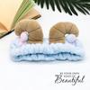 Celebridad de Internet de dibujos animados Mismo estilo Banda para el cabello con cuernos de alce Lavado de maquillaje Aplicar mascarilla Tocados Accesorios para el cabello Lavado de cara Banda para el cabello Nuevo estilo