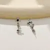 Pendientes de Moda Retro Oscuro Europeos y Americanos, Estrella de Cuatro Puntas, Pendientes de Cruz Estilo Gótico Frescos y de Alta Gama