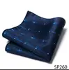 Pañuelo de bolsillo a rayas de moda para hombre Accesorio para traje Bufanda cuadrada Venta directa de fábrica En stock