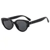 Gafas de Sol Estilo Coreano Estilo Celebridad de Internet Montura Blanca Hueso de Gama Alta para Tomar Fotos, Forma Cóncava, Pequeñas Gafas de Sol Antivioletas que Muestran la Cara