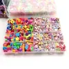 Brinquedo de contas DIY para crianças com 24 grades, brinquedo de contas, conjunto de contas artesanal para meninas, entrega em peça única