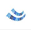 Amazon mascota perro fiesta de cumpleaños banderín de tirar huella de pata de perro suministros de decoración de fiesta pancarta feliz cumpleaños cola de pez