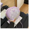Bolso de Moda Estilo Chino Nuevo para Mujer, Bolso de Perlas Simple de Gran Venta para Mujer, Bolso Redondo Pequeño con Bordado Exquisito, Bolso Cruzado con Cadena Estilo Nacional