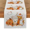 Camino de Mesa Nuevo Best-Seller de Amazon Transfronterizo con Estampado de Halloween, Sensación de Alta Gama, Decoración para Mesa de Sala y Mesa de Comedor, Mantel Personalizado