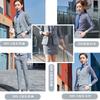 Terno Cinza Entrevista Roupa de Trabalho Terno Profissional Homens e Mulheres Mesmo Estilo Estampado Roupa de Trabalho de Vendas Imobiliária Traje Formal