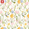 Tela Estampada de Alta Densidad de Algodón Tencel de 60 Hilos, Diseño Fresco y Floral, Tela para Vestidos de Mujer y Niña, Al por Mayor en Stock