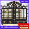 Porta de villa estilo chinês Porta de entrada retro estilo europeu porta de entrada villa rural high-end antirroubo de alumínio Porta de arte