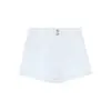 Pantalones Cortos Retro Americanos de Cadera Ancha Versátiles de Doble Hebilla para Mujer de Cintura Alta Sexy Ajustados Hot Girl de Línea A Pantalones Cortos Calientes Pantalones de Mezclilla