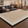 Alfombra para sala de estar, estilo francés vintage, lavable, limpiable, impermeable, resistente a las manchas, adecuada para sofá, mesa de centro, cobertura completa de área grande