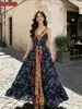 Vestido de tirantes estilo étnico para mujer, atuendo de verano para viajar por las praderas de Xinjiang, vestido largo de vacaciones, vestido maxi fluido