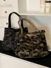 Nova bolsa de lona grande e personalizada estilo coreano da Shuai Mi, bolsa de ombro de estilo casual e descontraído, bolsa de compras para mulheres