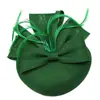 Fascinator para Mujeres Europeas y Americanas Tocado Sombrero Superior Accesorios para el Cabello con Plumas Fiesta de Prom Cocktail Novia Tocados de Boda