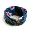 Diadema Bohemio Ins Versátil Elegante Nudo Cruzado Diadema Deportiva de Yoga Estampada Versión Ancha para Mujeres con Coronilla Alta