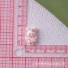 Mini conejo jardín de fresas diy pasta para uñas material pegamento en crema accesorios hechos a mano casa de fresa de resina