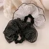 Saia de Chiffon Plissada com Bolinhas Super Fada, Elástico de Cabelo Elegante para Rabo de Cavalo, Faixa de Cabeça Estilo Ballet, Novo Acessório de Cabeça