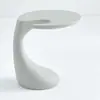 Mesa Auxiliar Pequeña Creativa Nórdica, Mesa de Esquina Simple Moderna, Mesa Pequeña para Sofá de Sala de Estar, Mesa de Café de Forma Irregular, Mesa de Noche Única
