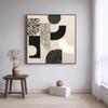 Pintura Colgante Moderna Simple Abstracta para Dormitorio Mesita de Noche Cuadrada de Alta Gama Atmosférica Decoración para Habitación de Hotel B&B