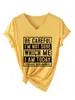 ¡Cuidado, NO soy un sitio independiente de Amazon Ebay de Moda Personalidad Camiseta de Manga Corta con Cuello en V para Mujer Comercio Exterior