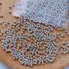 Plata de Ley S925 Alambre de Crimpado Alambre Cuentas de Posicionamiento Hebilla de Olla a Presión Accesorios de Fijación para Pulseras Bobina para Collar DIY Hebilla