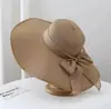 Estilo Popular de Venda Cruzada: Chapéu de Palha Feminino com Aba Extra Grande, Chapéu de Sol Estilo Férias na Praia, Chapéu de Sol Trançado com Proteção Solar de Verão