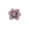 4.5cm Flor de Organza Tocado Accesorios DIY Flor para Zapato Ramillete Pasador Accesorios para Ropa Accesorios Flor de Gasa de Nieve