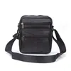 Amazon Venta Caliente Bolso de Cuero Genuino para Hombre Bolso Cruzado de Hombro Casual de Moda Bolso Barato para Hombre Venta al por Mayor de Fábrica