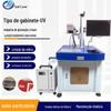 Máquina de marcação a laser UV refrigerada a água para gabinete, máquina de gravação a laser de 3W5W para texto gráfico em saco de embalagem plástica, máquina de gravação a laser