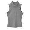 Sexy chaleco de cuello alto grande favorecedor del busto con hombro estrecho envuelto en el pecho, estilo de calle de bloguero europeo y americano, ropa exterior, camisola pequeña para mujer al por mayor