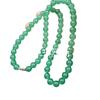 Colar de Jade Jade Dongling Colar de Contas Redondas 10mm Colar de Contas Redondas Colar Verde Grama de Contas Redondas Colar Clavicular