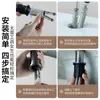 Grifo para Lavabo Espesado de Acero Inoxidable Color Gris Pistola para Agua Caliente y Fría, Grifo para Lavabo de Baño de Doble Uso, Monomando Antisalpicaduras