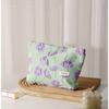 Bolsa de Cosméticos Amazon Flor Francesa Grande Capacidade Clutch Feminino Zíper Lona Bolsa de Armazenamento de Produtos para Cuidados com a Pele
