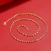 Colar Banhado a Ouro Prata 925 Atacado Masculino e Feminino Estilo Coreano Ouro Rosa Cobre Banhado a Ouro Corrente O Corrente de Onda Dupla Corrente de Caixa Acessórios
