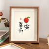 Novo Estilo Chinês Paz e Alegria Moldura de Foto Vazada Suporte de Exibição Pintura Decorativa de Maçã Ornamento de Mesa Presente de Inauguração Venda por Atacado