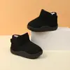 Botas de Nieve Jingqi para Niños, Botines Cortos para Niñas, Zapatos Grandes de Algodón con Forro de Felpa, Nuevas Botas de Invierno Gruesas Antideslizantes y Cálidas para Niños
