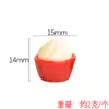 Yqt Mini Caixa de Leite Artificial Cupcake Queijo Geleia Bolo Rolo Comida Miniatura Brinquedo Cena Decoração Acessórios