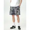 Shorts de Trabajo Camuflados de Secado Rápido Estilo Japonés Moderno para Hombre, Shorts Casuales Deportivos para Exteriores de Corte Holgado de Cinco Puntos